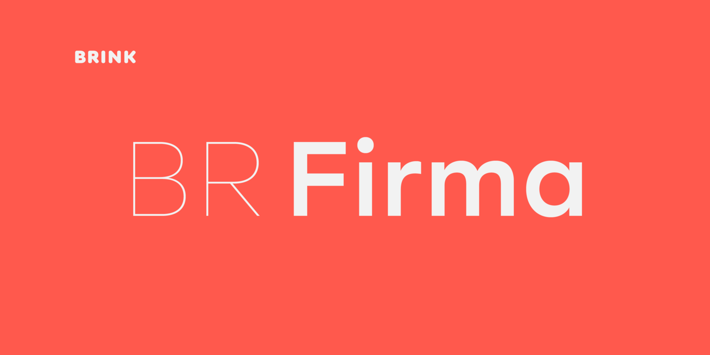 Пример шрифта BR Firma #1